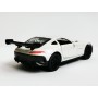 Masina Mercedes AMG GT C Coupe cu usi, capota, portbagaj mobile, lumini faruri si stopuri, sunete motor, scara 1:36, alb