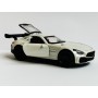 Masina Mercedes AMG GT C Coupe cu usi, capota, portbagaj mobile, lumini faruri si stopuri, sunete motor, scara 1:36, alb