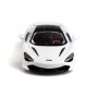 Masina McLaren 720S cu usi, capota, portbagaj mobile, lumini faruri si stopuri, sunete motor, scara 1:32, alb lucios