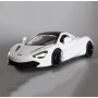 Masina McLaren 720S cu usi, capota, portbagaj mobile, lumini faruri si stopuri, sunete motor, scara 1:32, alb lucios