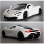 Masina McLaren 720S cu usi, capota, portbagaj mobile, lumini faruri si stopuri, sunete motor, scara 1:32, alb lucios