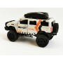 Masina Hummer cu Usi, Capota & Portbagaj Mobile, Lumini Faruri si Stopuri, Sunete Motor, Scara 1:36, Lungime 12,5 cm, Alb