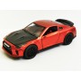 Masina Nissan GT-R cu Usi, Capota & Portbagaj Mobile, Lumini Faruri si Stopuri, Sunete Motor, Scara 1:36, Lungime 12,5 cm, Rosu