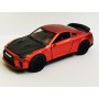Masina Nissan GT-R cu Usi, Capota & Portbagaj Mobile, Lumini Faruri si Stopuri, Sunete Motor, Scara 1:36, Lungime 12,5 cm, Rosu