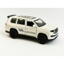 Masina Toyota Land Cruiser cu Usi, Capota & Portbagaj Mobile, Lumini Faruri si Stopuri, Sunete Motor, Scara 1:36, Alb