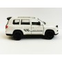 Masina Toyota Land Cruiser cu Usi, Capota & Portbagaj Mobile, Lumini Faruri si Stopuri, Sunete Motor, Scara 1:36, Alb