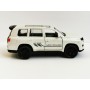 Masina Toyota Land Cruiser cu Usi, Capota & Portbagaj Mobile, Lumini Faruri si Stopuri, Sunete Motor, Scara 1:36, Alb