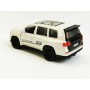 Masina Toyota Land Cruiser cu Usi, Capota & Portbagaj Mobile, Lumini Faruri si Stopuri, Sunete Motor, Scara 1:36, Alb