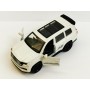 Masina Toyota Land Cruiser cu Usi, Capota & Portbagaj Mobile, Lumini Faruri si Stopuri, Sunete Motor, Scara 1:36, Alb