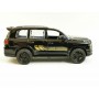 Masina Toyota Land Cruiser cu Usi, Capota & Portbagaj Mobile, Lumini Faruri si Stopuri, Sunete Motor, Scara 1:36, Negru