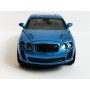Masina Bentley Continental GT cu Usi Mobile, Lumini Faruri si Stopuri, Sunete Motor, Scara 1:36, Lungime 12,5 cm, Albastru