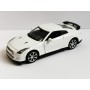 Masina Nissan GT-R cu Usi Mobile, Lumini Faruri si Stopuri, Sunete Motor, Scara 1:36, Lungime 12,5 cm, Alb