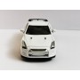 Masina Nissan GT-R cu Usi Mobile, Lumini Faruri si Stopuri, Sunete Motor, Scara 1:36, Lungime 12,5 cm, Alb
