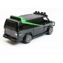 Masina Metalica Duba A-Team, Usi Mobile, Portbagaj Mobil, Scara 1:36, Lungime 12,5 cm, Negru & Verde