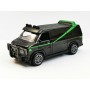 Masina Metalica Duba A-Team, Usi Mobile, Portbagaj Mobil, Scara 1:36, Lungime 12,5 cm, Negru & Verde