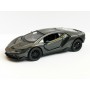 Masina Metalica Lamborghini Huracan cu Usi Mobile, Capota Mobila, Scara 1:36, Mecanism Inertial, Lungime 12,5 cm, Negru