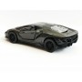 Masina Metalica Lamborghini Huracan cu Usi Mobile, Capota Mobila, Scara 1:36, Mecanism Inertial, Lungime 12,5 cm, Negru