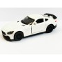 Masina Metalica Mercedes-Benz AMG GT cu Usi Mobile, Portbagaj Mobil, Scara 1:36, Mecanism Inertial, Lungime 12,5 cm, Alb