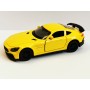 Masina Metalica Mercedes-Benz AMG GT cu Usi Mobile, Portbagaj Mobil, Scara 1:36, Mecanism Inertial, Lungime 12,5 cm, Galben