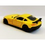 Masina Metalica Mercedes-Benz AMG GT cu Usi Mobile, Portbagaj Mobil, Scara 1:36, Mecanism Inertial, Lungime 12,5 cm, Galben