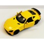 Masina Metalica Mercedes-Benz AMG GT cu Usi Mobile, Portbagaj Mobil, Scara 1:36, Mecanism Inertial, Lungime 12,5 cm, Galben