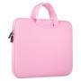 Geanta Laptop Universala 15.6" Hurtel, Manere tip Servieta, Protectie Ridicata, Design Elegant, Rezistenta la stropire, Roz
