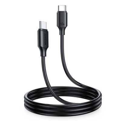 Cablu de date si incarcare Joyroom, USB Type-C - USB Type-C, 60 W, 3 A, Viteza 480Mbps, Lungime 1 m, Negru