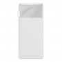 Baterie Externa Portabila Baseus, 10000 mAh, 2 x USB & USB Type-C, 15 W, Afisaj LED, Cablu Inclus 0.25m, Design Modern, Alb