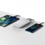 Baterie Externa Portabila Baseus, 10000 mAh, 2 x USB & USB Type-C, 15 W, Afisaj LED, Cablu Inclus 0.25m, Design Modern, Alb