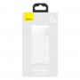 Baterie Externa Portabila Baseus, 10000 mAh, 2 x USB & USB Type-C, 15 W, Afisaj LED, Cablu Inclus 0.25m, Design Modern, Alb