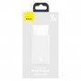 Baterie Externa Portabila Baseus, 10000 mAh, 2 x USB & USB Type-C, 20 W, Afisaj LED, Cablu MicroUSB Inclus 0.25m, Alb