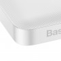 Baterie Externa Portabila Baseus, 10000 mAh, 2 x USB & USB Type-C, 20 W, Afisaj LED, Cablu MicroUSB Inclus 0.25m, Alb