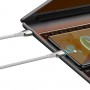 Cablu de date si incarcare Baseus, Fast Charging, USB Type-C - USB Type-C, 100 W, Viteza 480Mbps, Lungime 1 m, Alb