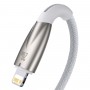 Cablu de date si incarcare Baseus, Fast Charging, USB Type-C - compatibil Apple, 20 W, Viteza Transfer 480Mbps, Lungime 2 m, Alb
