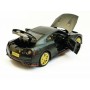Masina Nissan GT-R R35 cu usi, capota, portbagaj mobile, lumini faruri si stopuri, sunete motor, scara 1:32, negru