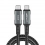 Cablu de date si incarcare Acefast, USB tip C - USB tip C, 100 W, 2m,  gri