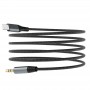 Cablu Audio AUX, USB Type-C - Mini Jack 3,5mm, Lungime 1m, Gri
