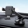 Suport Auto Universal, Montare pe Bord, Ventuza pentru Fixare, Reglabil 360°, Design Ergonomic, Negru