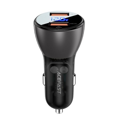 Incarcator auto Acefast, 45W 2x USB, negru