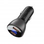 Incarcator auto Acefast, 45W 2x USB, negru
