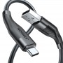 Cablu de date si incarcare Joyroom, USB- USB Tip C, incarcare rapida, 3A, 1m, negru