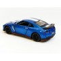 Masina Nissan GT-R R35 cu usi, capota, portbagaj mobile, lumini faruri si stopuri, sunete motor, scara 1:32, albastru