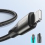 Cablu de date si incarcare Joyroom compatibil cu brandul Apple, Fast Charging, USB Type-C - Lightning, 20 W, Lungime 1 m, Negru