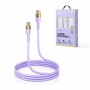 Cablu de date si incarcare Joyroom, Fast Charging, USB Type-C - USB Type-C , 100 W, Lungime 2 m, Rezistent & Flexibil, Violet