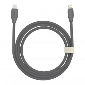 Cablu de date si incarcare Baseus compatibil cu brandul Apple, Fast Charging, USB Type-C - Lightning, 20 W, Lungime 2 m, Negru