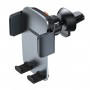 Suport Auto Gravitational Baseus, Prindere Grila Ventilatie, Reglabil 360°, Inchidere Automata, Design Modern, Gri