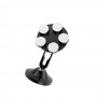 Suport Auto Magnetic Universal, Ventuza pentru Fixare, Reglabil 360°, Dimensiuni Reduse, Design Modern, Negru