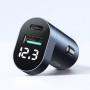 Incarcator auto, JOYROOM, USB / USB Type C 42,5W Quick Charge, Power Delivery, AFC, SCP, Albastru