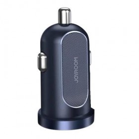 Incarcator Auto Joyroom, Quick Charge 3.0, 2 x USB, 30 W, 5 A, Lumina LED, Corp din Aluminiu, Dimensiuni Reduse, Negru