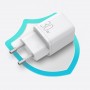 Incarcator Retea Joyroom, 30W, Port USB & Port USB Type-C, 3A, Quick Charge 3.0, Fireproof, Alb
